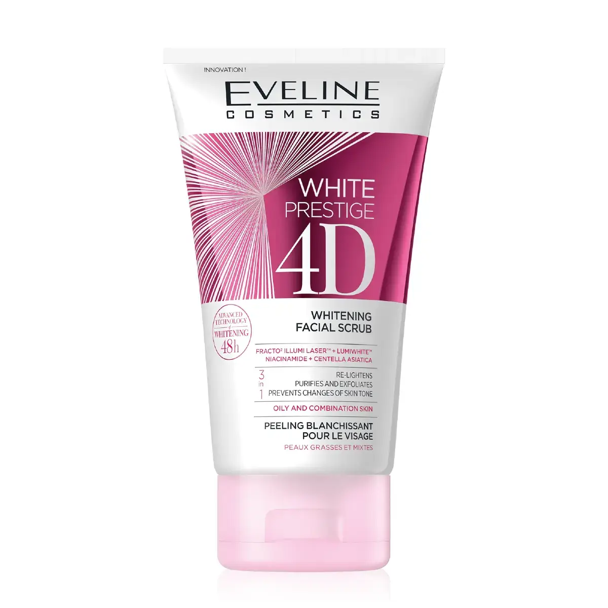 Eveline White Prestige 4D Whitening Facial Scrub | 150Ml